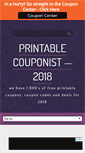 Mobile Screenshot of printablecouponist.com